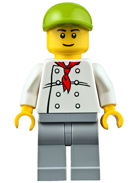 Минифигурка Lego Chef - White Torso with 8 Buttons cty0671 U